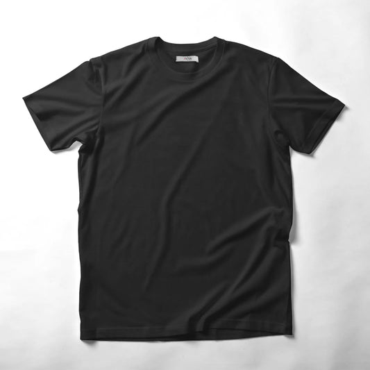 Round Neck Men's roscoe Plain Black Color Half Sleeve Cotton T-Shirt