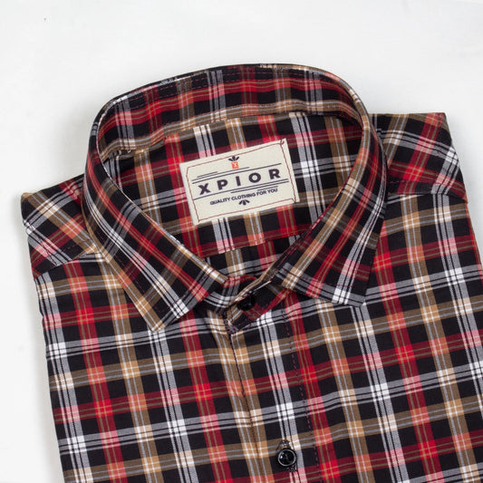 Nifty Men's Full Sleeves Checks Shirt Premium Collection Cotton Fabric Multicolor