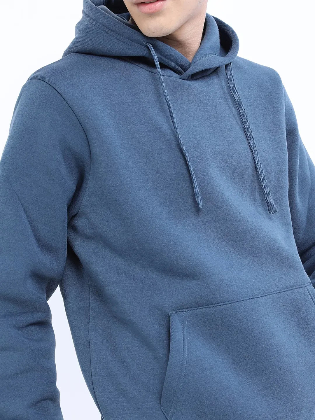 Casual Full Sleeves Cotton Hoodie Dark Blue Color For Men and Women (Unisex)