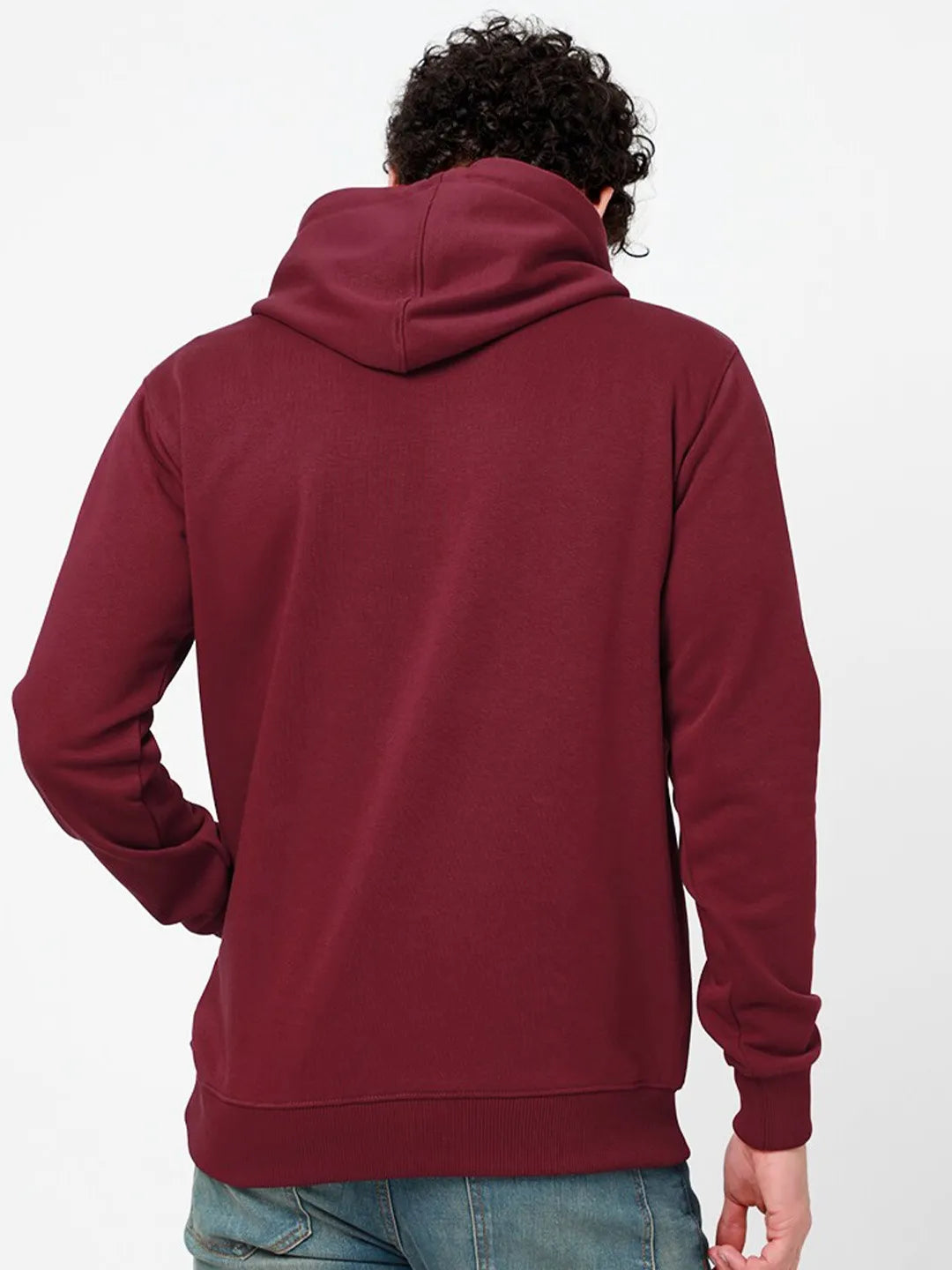 Masterful Maroon Color Cotton Hoodie For Men and Women (Unisex) Casual Full Sleeves