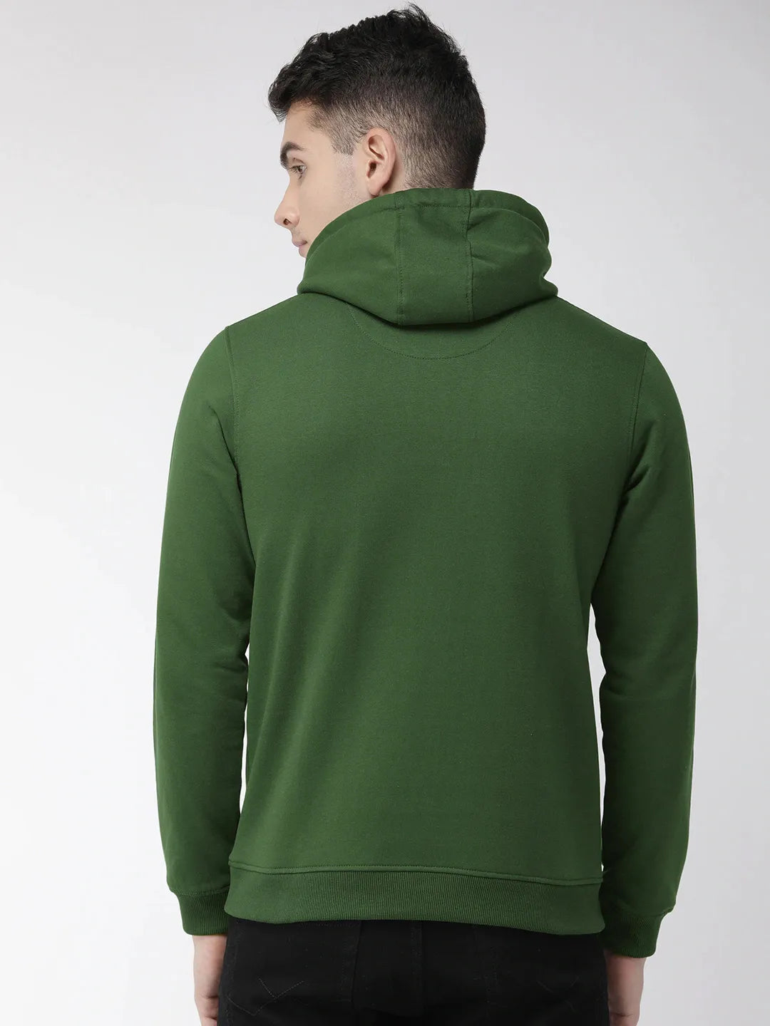 Full Sleeves Cotton Hoodie For Men and Women (Unisex) Dark green Color