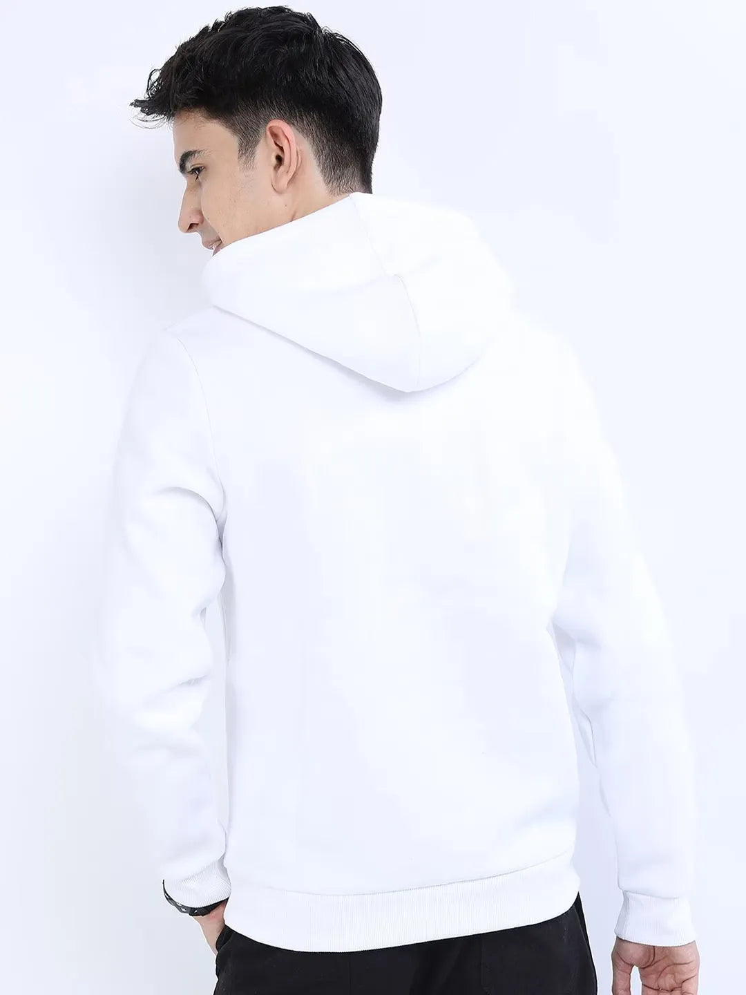 Unisex For Men and Women Hoodie White Color Full Sleeves