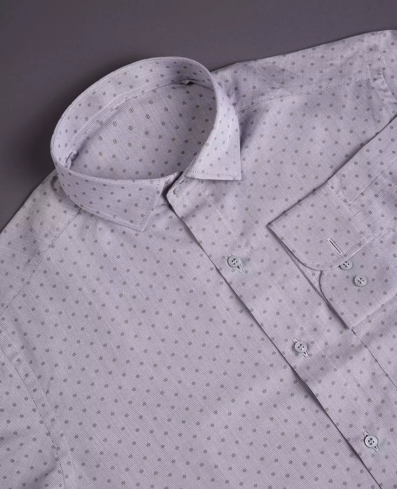 Men's Full Sleeves Mini Dots Shirt Premium Collection Cotton Fabric
