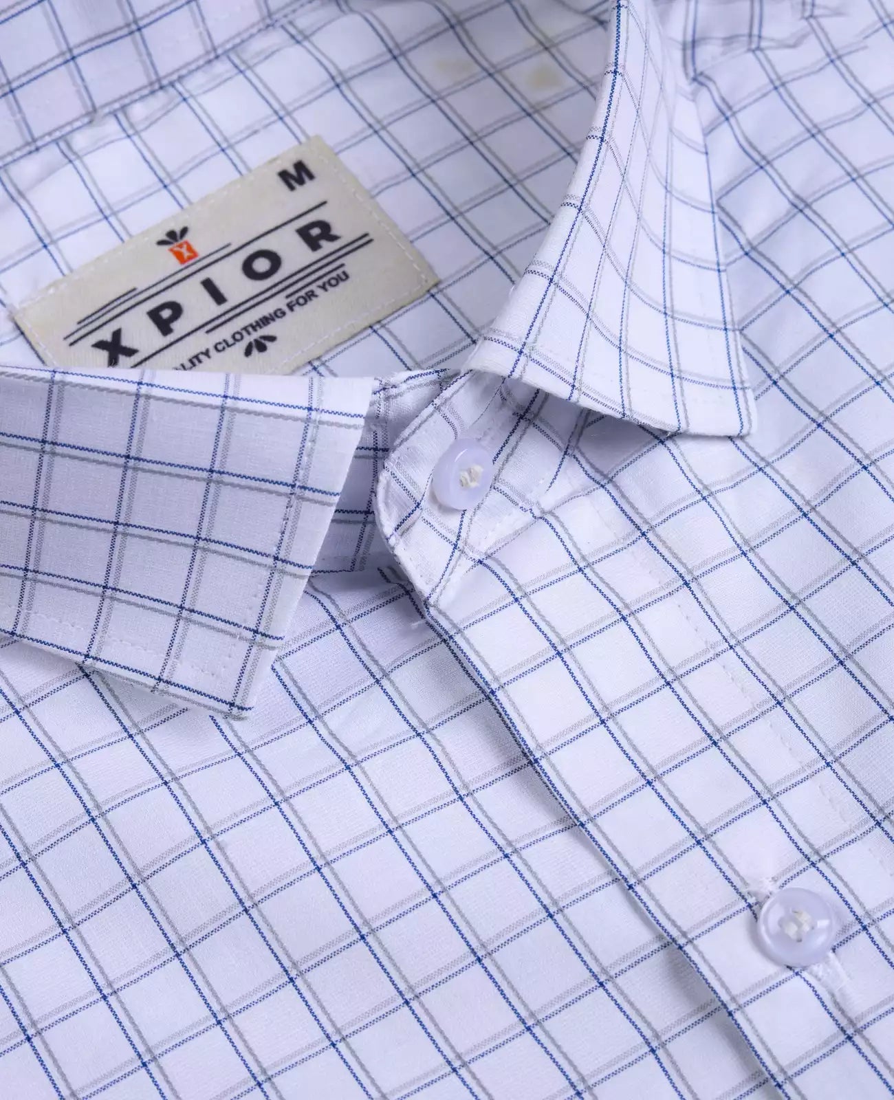 Men's Full Sleeves Mini Checks Shirt Premium Collection Cotton Fabric