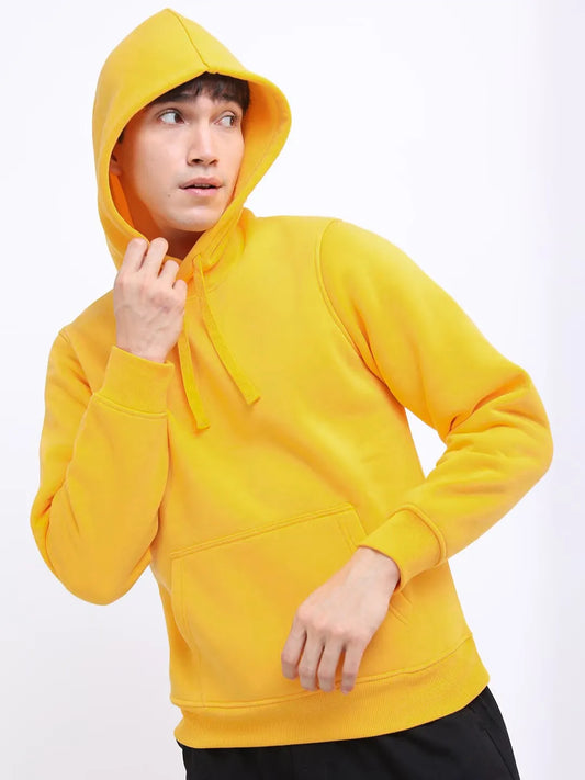 Hoodie For Men and Women (Unisex) Mustard Yellow Full Sleeves