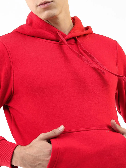 For Men and Women (Unisex) Hoodie Red Color Full Sleeves